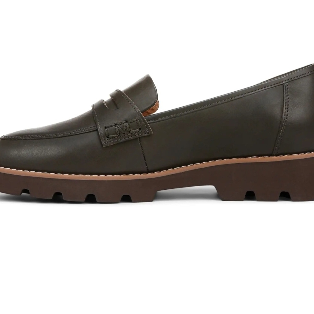 Vionic Cheryl II Women's Dark Olive Green Loafers - New In Box - Ret $135 - Picture 3 of 12
